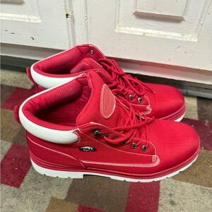 Lugz Men’s Drifter Ripstop Red Textile High-Top Boots